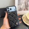 Chanel Caviar-Texture Phone Case with Integrated Cardholder - Ref. PCCHANEL0002