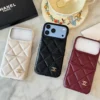 Chanel Caviar-Texture Phone Case with Integrated Cardholder - Ref. PCCHANEL0003