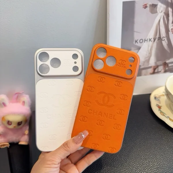 PCCHANEL0007-01 Chanel Leather-Look Full-Cover Phone Case with Precision Cutouts - Ref. PCCHANEL0007