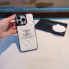 Chanel Embossed Two-Piece Full-Cover Phone Case with Gold-Tone Logo Finish - Ref. PCCHANEL0021