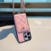 Chanel Crossbody Cardholder Phone Case with Ring Grip and Chain Strap - Ref. PCCHANEL0058