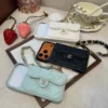 Chanel Caviar-Texture Quilted Flip Cardholder Phone Case with CC Chain Wrist Strap - Ref. PCCHANEL0119