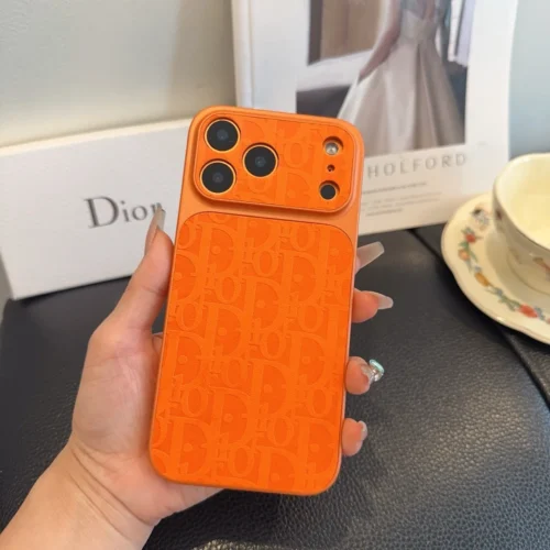 Dior Embossed Leather-Look Phone Case for iPhone - Ref. PCDIOR0011