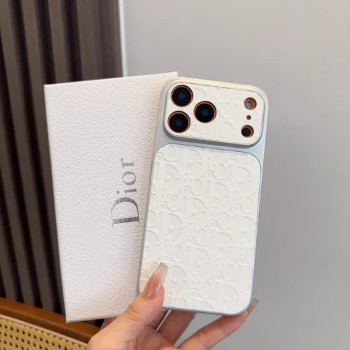 Dior Embossed Leather-Look Phone Case for iPhone - Ref. PCDIOR0012