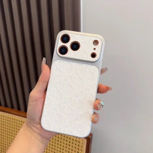 Dior Embossed Leather-Look Phone Case for iPhone - Ref. PCDIOR0012
