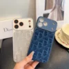 Dior Embossed Leather-Look Phone Case for iPhone - Ref. PCDIOR0013