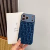 Dior Embossed Leather-Look Phone Case for iPhone - Ref. PCDIOR0014