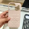 Dior Cannage-Pattern Phone Case with Metal Charm Detailing - Ref. PCDIOR0021