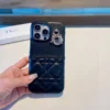 Dior Cannage-Pattern Phone Case with Metal Charm Detailing - Ref. PCDIOR0022