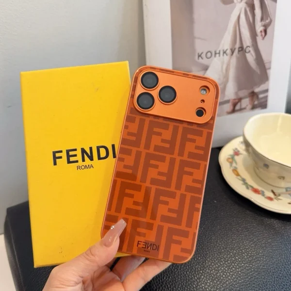 PCFENDI0001-01 Fendi Cosmic Orange Series Phone Case for iPhone - Ref. PCFENDI0001