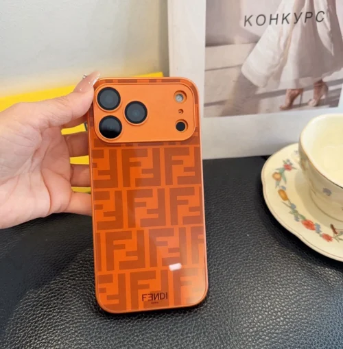 Fendi Cosmic Orange Series Phone Case for iPhone - Ref. PCFENDI0001