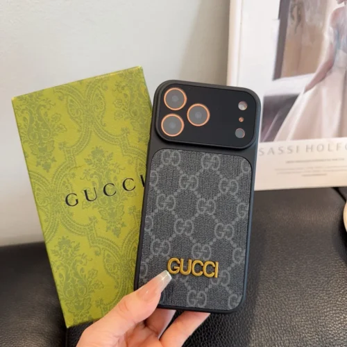 Gucci Monogram Phone Case with Restyled Camera-Frame Detail - Ref. PCGUCCI0026