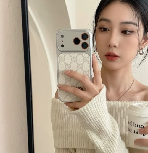 Gucci Monogram Phone Case with Restyled Camera-Frame Detail - Ref. PCGUCCI0027