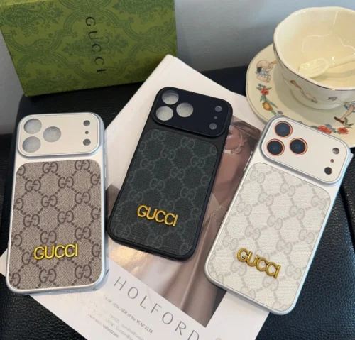 Gucci Monogram Phone Case with Restyled Camera-Frame Detail - Ref. PCGUCCI0027