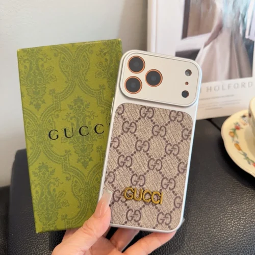 Gucci Monogram Phone Case with Restyled Camera-Frame Detail - Ref. PCGUCCI0028