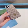 Gucci Monogram Phone Case with Metal Logo and Painted Edges - Ref. PCGUCCI0032