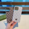 Gucci Monogram Phone Case with Metal Logo and Painted Edges - Ref. PCGUCCI0033