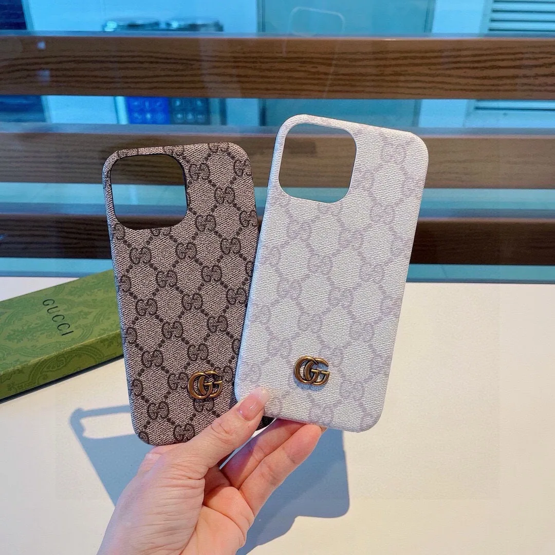 PCGUCCI0033-01 Gucci Monogram Phone Case with Metal Logo and Painted Edges - Ref. PCGUCCI0033
