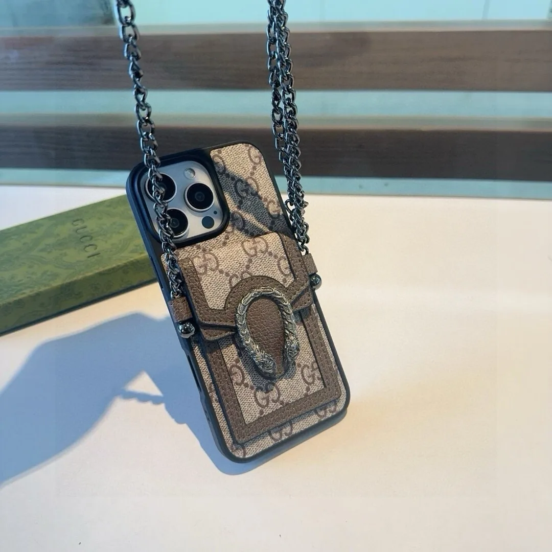PCGUCCI0052-01 Gucci Dionysus Snakehead Cardholder Phone Case with Crossbody Strap - Ref. PCGUCCI0052