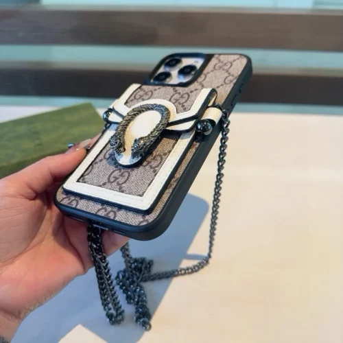 Gucci Dionysus Snakehead Cardholder Phone Case with Crossbody Strap - Ref. PCGUCCI0054