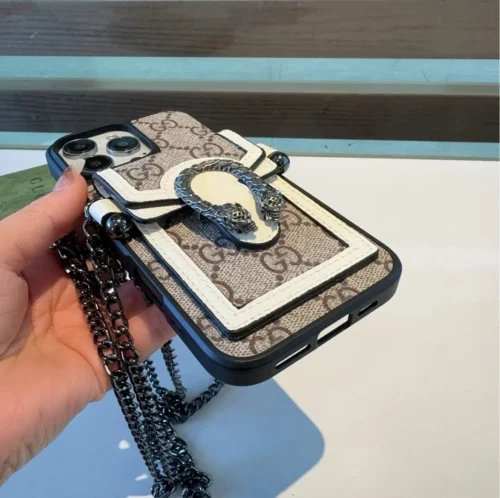 Gucci Dionysus Snakehead Cardholder Phone Case with Crossbody Strap - Ref. PCGUCCI0056