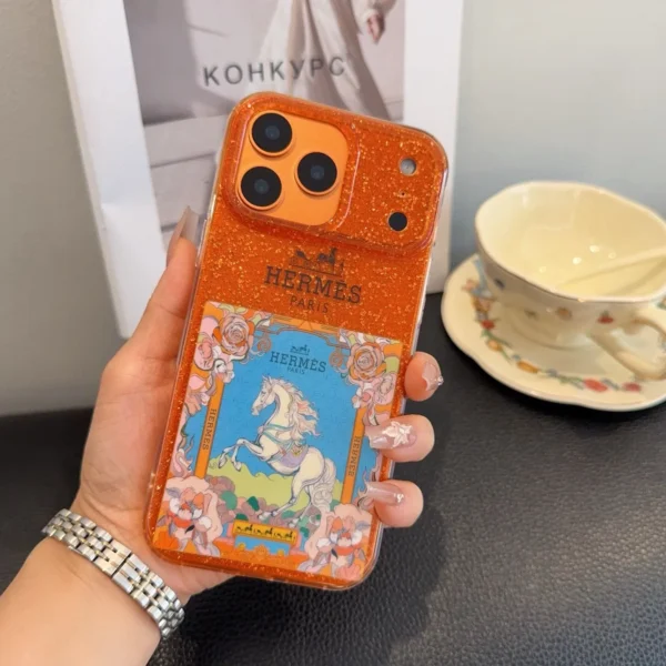 PCHERMES0002-01 Hermes Cosmic Orange Phone Case - Prosperity Design - Ref. PCHERMES0002