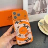 Hermes Cosmic Orange Phone Case with Camera-Frame Styling - Prosperity Design - Ref. PCHERMES0020
