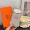 Hermes Cosmic Orange Full-Cover Phone Case for iPhone - Ref. PCHERMES0026