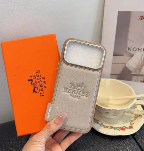 Hermes Cosmic Orange Full-Cover Phone Case for iPhone - Ref. PCHERMES0026