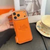 Hermes Cosmic Orange Full-Cover Phone Case for iPhone - Ref. PCHERMES0030