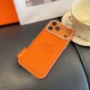 Hermes Cosmic Orange Full-Cover Phone Case for iPhone - Ref. PCHERMES0030