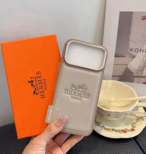 Hermes Cosmic Orange Full-Cover Phone Case for iPhone - Ref. PCHERMES0032