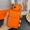 Hermes Cosmic Orange Cardholder Phone Case with Precision Cutouts - Ref. PCHERMES0050