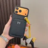 Hermes H-Motif Cardholder Phone Case Set with Horse Charm - Ref. PCHERMES0053