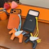 Hermes H-Motif Cardholder Phone Case Set with Horse Charm - Ref. PCHERMES0053