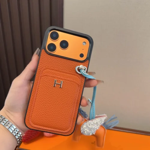 Hermes H-Motif Cardholder Phone Case Set with Horse Charm - Ref. PCHERMES0058