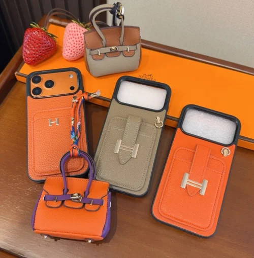Hermes H-Motif Cardholder Phone Case Set with Earphone Pouch - Ref. PCHERMES0068