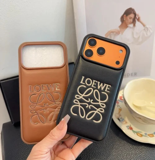 Loewe Full-Cover Phone Case with Gold-Tone Foil Detailing - Ref. PCLOEWE0008