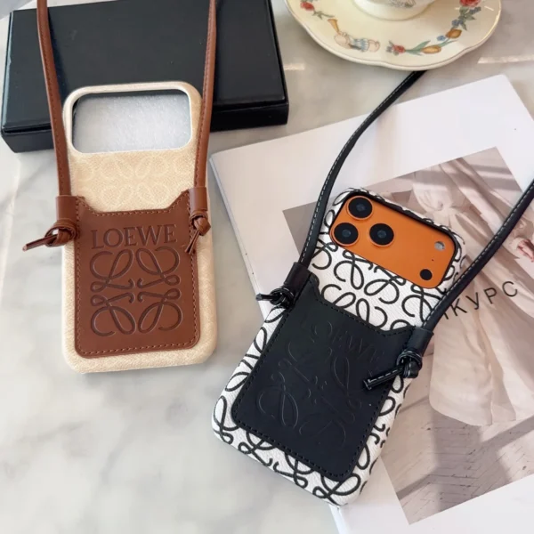 PCLOEWE0040-01 Loewe Crossbody Phone Case with Integrated Cardholder - Ref. PCLOEWE0040