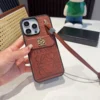 Loewe Flip Phone Case with Card Slot and Short Wrist Cord