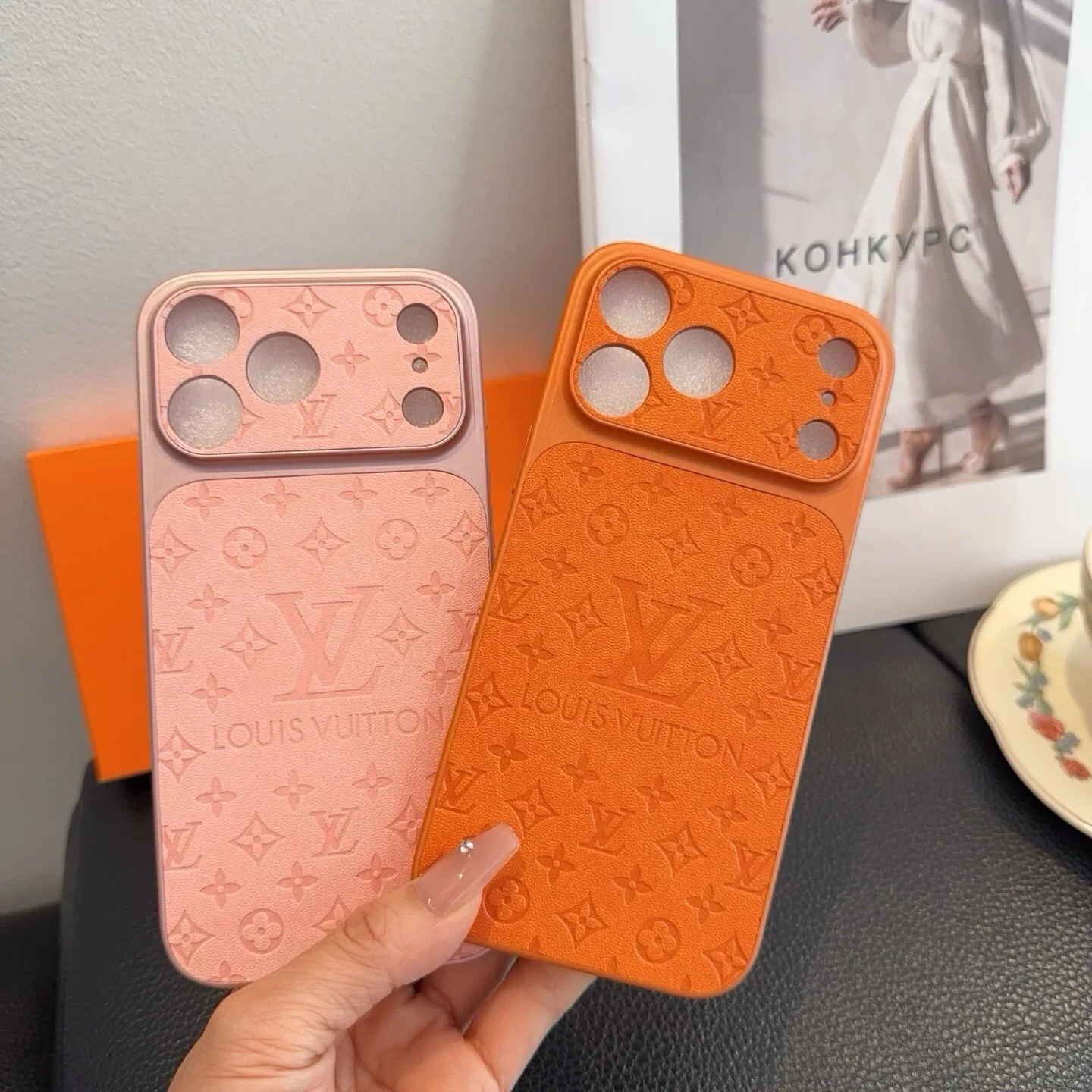 Louis Vuitton Leather-Look Full-Cover Phone Case with Precision Cutouts - Ref. PCLV0051