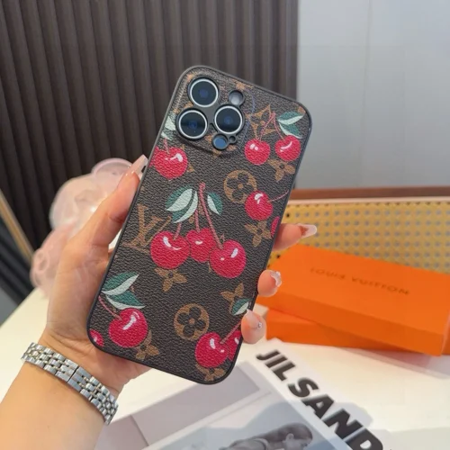 Louis Vuitton Murakami Cherry-Motif Phone Case with Full-Wrap Edges - Ref. PCLV0063