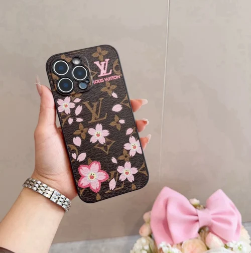 Louis Vuitton Murakami Cherry-Blossom Phone Case with Full-Wrap Edges - Ref. PCLV0065