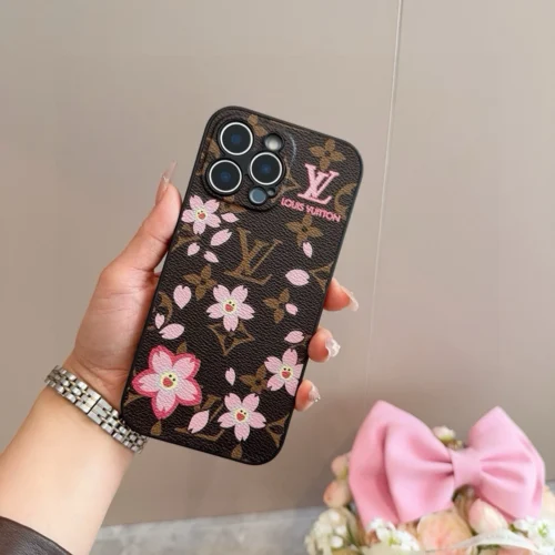 Louis Vuitton Murakami Cherry-Blossom Phone Case with Full-Wrap Edges - Ref. PCLV0065