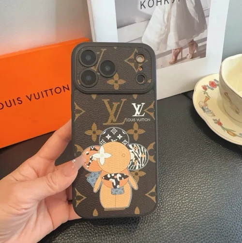 Louis Vuitton Sunflower-Motif Leather-Look Phone Case with Full-Wrap Edges - Ref. PCLV0071