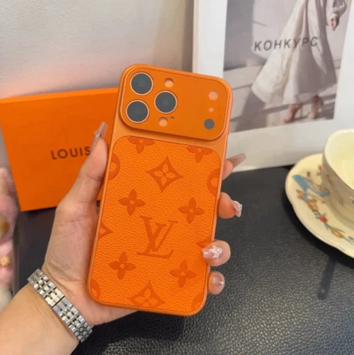 Louis Vuitton Cosmic Orange Phone Case with Camera-Frame Styling - Ref. PCLV0093
