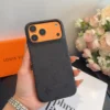 Louis Vuitton Cosmic Orange Embossed Pebbled Cowhide Phone Case - Ref. PCLV0098