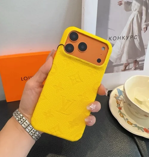 Louis Vuitton Cosmic Orange Embossed Pebbled Cowhide Phone Case - Ref. PCLV0099