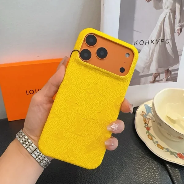 PCLV0099-01 Louis Vuitton Cosmic Orange Embossed Pebbled Cowhide Phone Case - Ref. PCLV0099