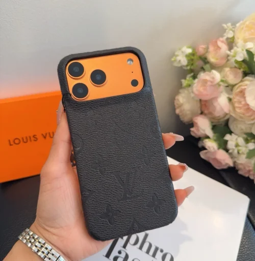 Louis Vuitton Cosmic Orange Embossed Pebbled Cowhide Phone Case - Ref. PCLV0104